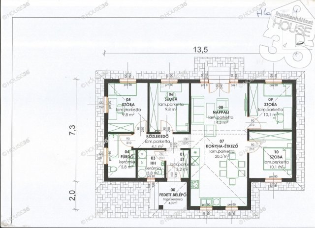 Eladó családi ház, Kecskeméten 58 M Ft, 5 szobás