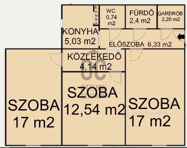 Eladó panellakás, Budapesten, III. kerületben 68 M Ft, 3 szobás