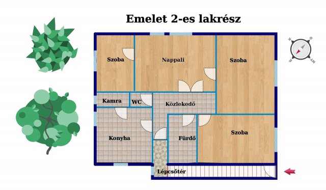 Eladó családi ház, Budapesten, XX. kerületben, Alkotmány utcában