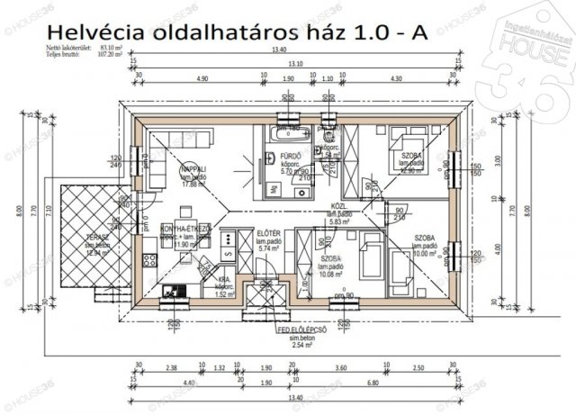 Eladó családi ház, Kecskeméten 62.9 M Ft, 4 szobás