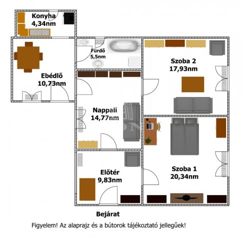 Eladó családi ház, Hajdúdorogon 20.85 M Ft, 2 szobás