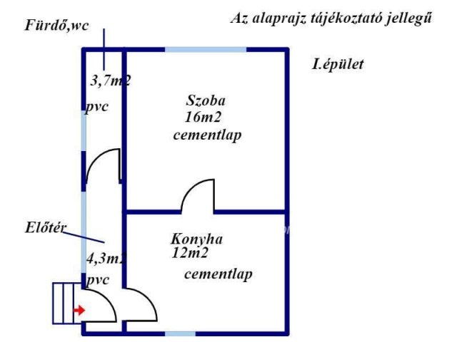 Eladó családi ház, Somoskőújfalun 12 M Ft, 2 szobás