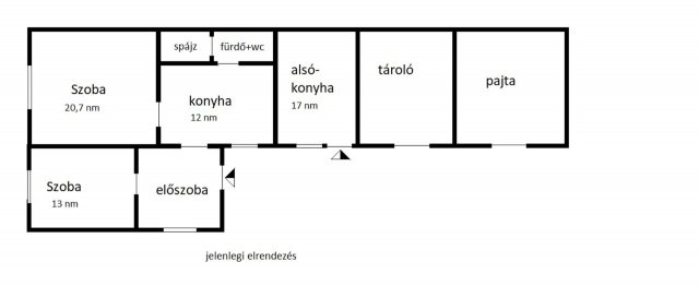 Eladó családi ház, Hegyfalun 16.9 M Ft, 2 szobás