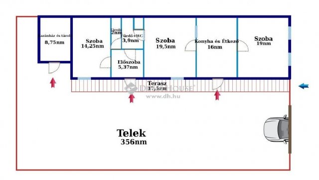 Eladó családi ház, Palkonyán 44.9 M Ft, 3 szobás