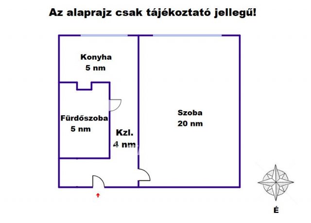 Eladó panellakás, Nagykőrösön 17.49 M Ft, 1 szobás