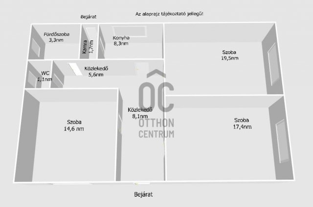 Eladó téglalakás, Érden 44.9 M Ft, 3 szobás