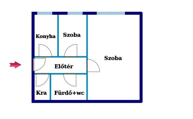 Eladó téglalakás, Körmenden 28 M Ft, 2 szobás