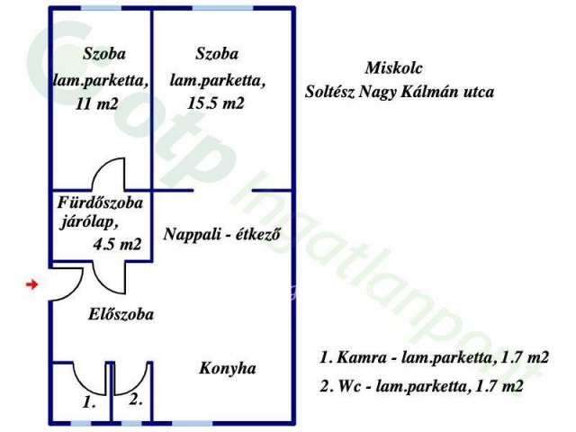 Eladó téglalakás, Miskolcon, Soltész Nagy Kálmán utcában