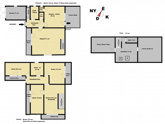 Eladó családi ház, Sajókeresztúron 41.9 M Ft, 4 szobás