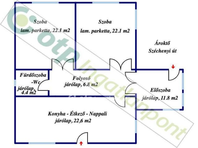 Eladó családi ház, Ároktőn 14.9 M Ft, 3 szobás