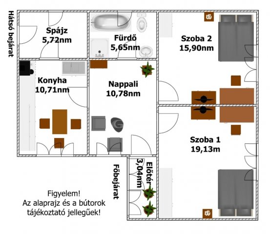 Eladó családi ház, Hajdúnánáson 33.5 M Ft, 2 szobás