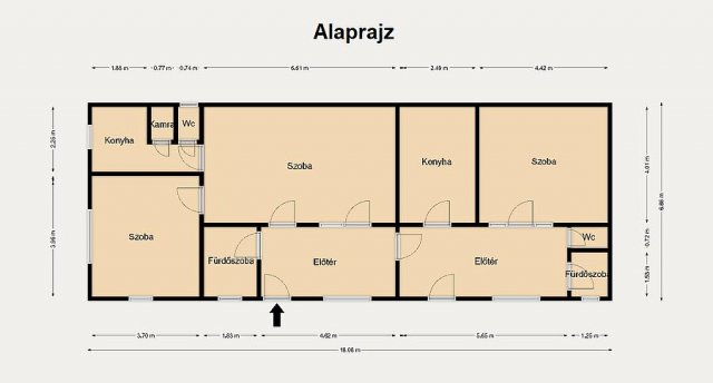 Eladó családi ház, Budapesten, XIX. kerületben 64.5 M Ft