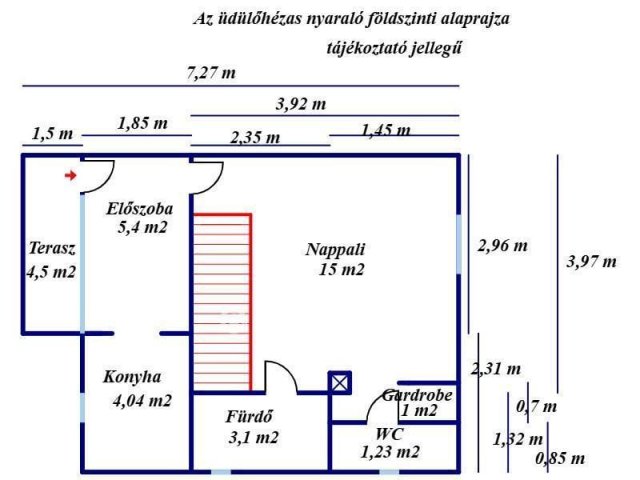Eladó nyaraló, Tiszakécskén 21.99 M Ft, 1+2 szobás