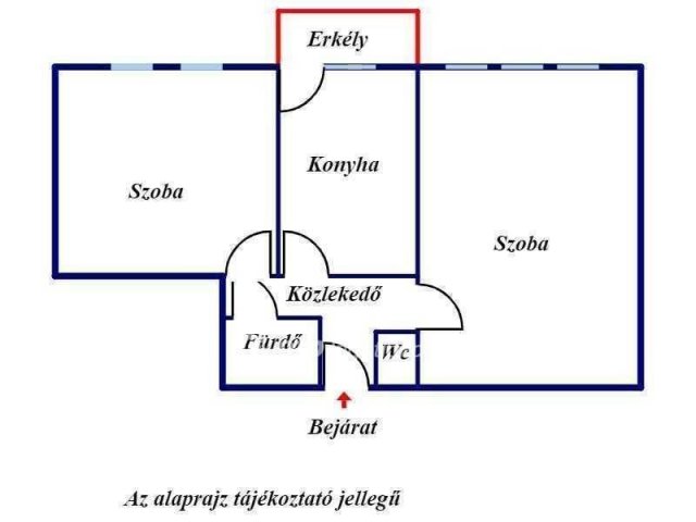 Eladó téglalakás, Kecskeméten 52.3 M Ft, 2 szobás