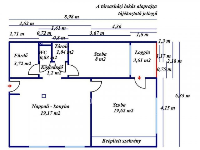 Eladó téglalakás, Kiskunfélegyházán 38 M Ft, 2 szobás