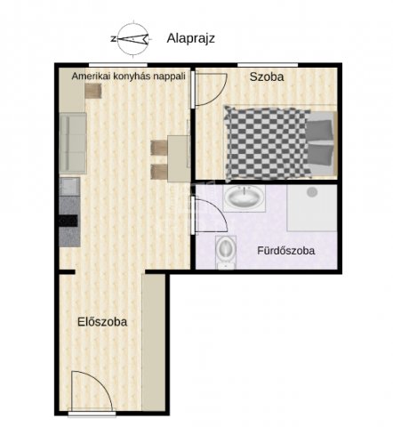 Eladó téglalakás, Budapesten, V. kerületben 65 M Ft, 1+1 szobás