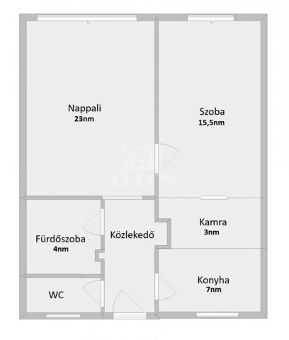 Eladó téglalakás, Pécsett 34.99 M Ft, 2 szobás