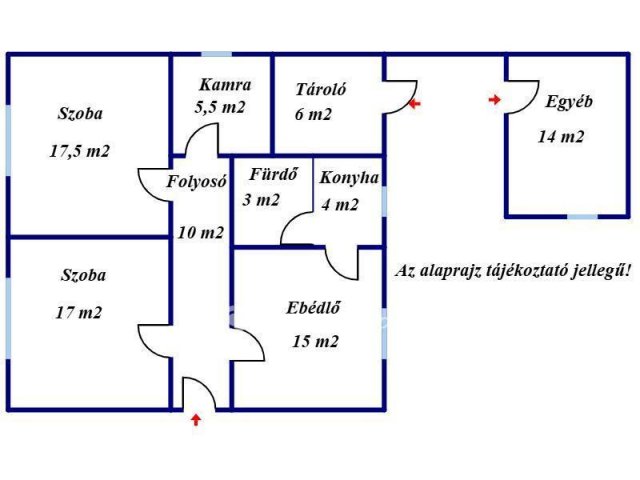 Eladó családi ház, Kevermesen 9.9 M Ft, 2 szobás