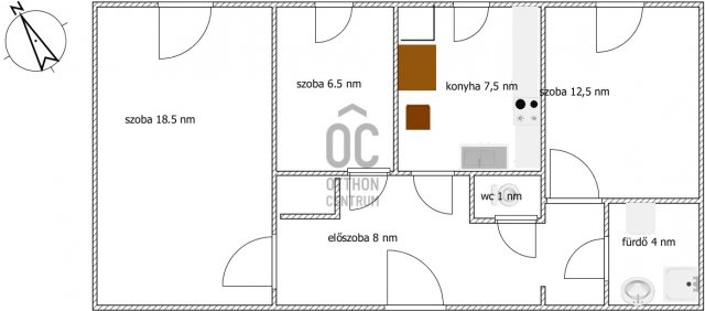 Eladó panellakás, Komlón 16.99 M Ft, 3 szobás