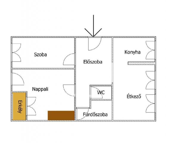 Eladó téglalakás, Egerben 63.5 M Ft, 2+2 szobás