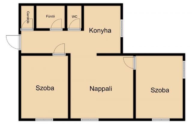 Eladó panellakás, Budapesten, III. kerületben 64.9 M Ft, 3 szobás