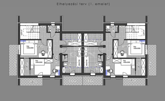 Eladó ikerház, Budapesten, II. kerületben 360 M Ft, 4 szobás