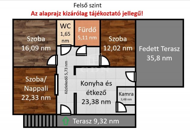 Eladó családi ház, Turán 58 M Ft, 3 szobás