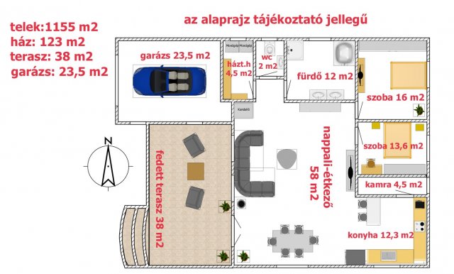 Eladó családi ház, Ercsiben 85 M Ft, 3 szobás