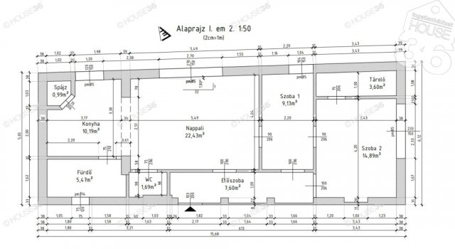 Eladó téglalakás, Kecskeméten, Hosszú utcában 59.99 M Ft