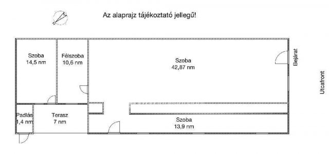 Eladó családi ház, Sokorópátkán 11.99 M Ft, 2 szobás