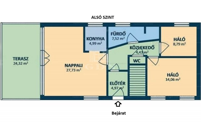 Eladó családi ház, Diósdon 129 M Ft, 4+1 szobás