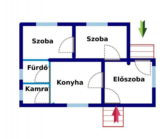 Eladó családi ház, Jászberényben 39.5 M Ft, 2 szobás