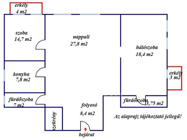 Eladó téglalakás, Budapesten, V. kerületben 194.99 M Ft