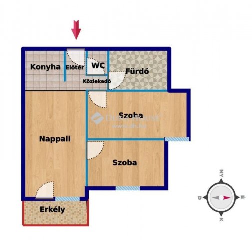 Eladó téglalakás, Szombathelyen 51.12 M Ft, 2+1 szobás