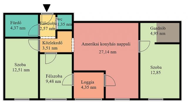 Eladó téglalakás, Budapesten, IV. kerületben 85.349 M Ft