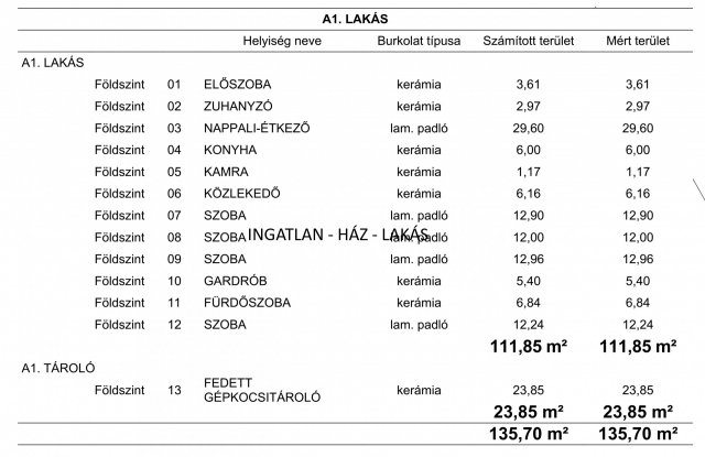 Eladó családi ház, Nagytarcsán 129.99 M Ft, 5+1 szobás