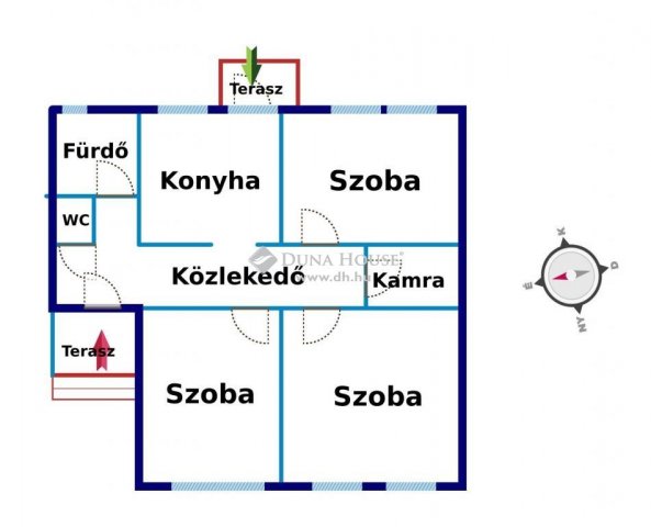 Eladó családi ház, Kiskunfélegyházán 55 M Ft, 3 szobás