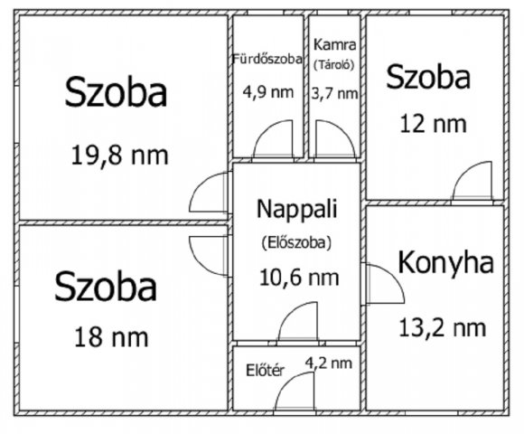 Eladó családi ház, Kertán 19.5 M Ft, 3 szobás