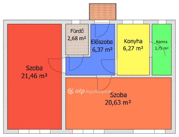 Eladó ikerház, Mátraterenyén 7.5 M Ft, 2 szobás