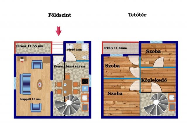 Eladó nyaraló, Tiszalökön 11.5 M Ft, 4 szobás