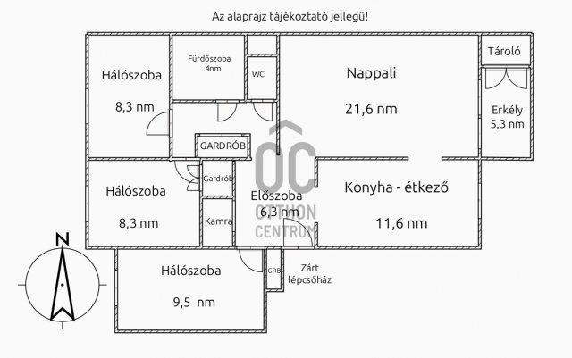 Eladó téglalakás, Balatonfüreden, Köztársaság utcában