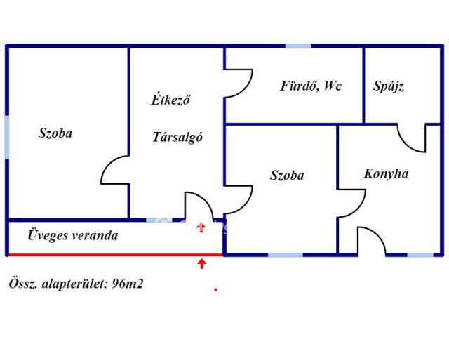 Eladó családi ház, Sárospatakon 15 M Ft, 2 szobás