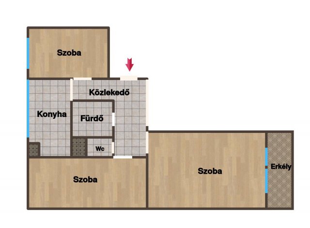 Eladó panellakás, Budapesten, XV. kerületben 64 M Ft, 3 szobás