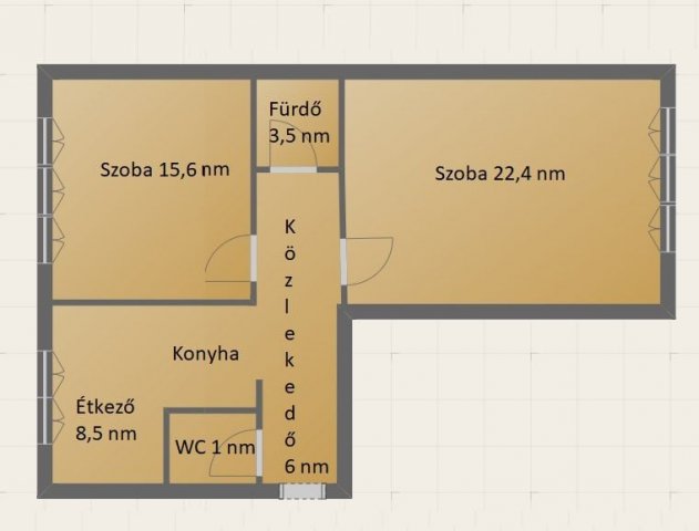 Eladó panellakás, Érden 41.9 M Ft, 2 szobás