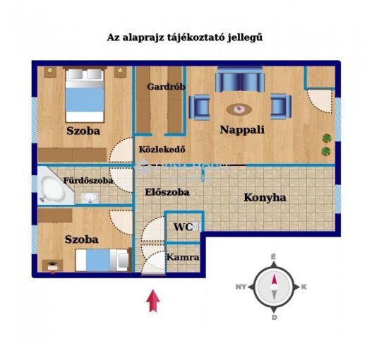 Eladó téglalakás, Nagykanizsán 32.9 M Ft, 2+1 szobás