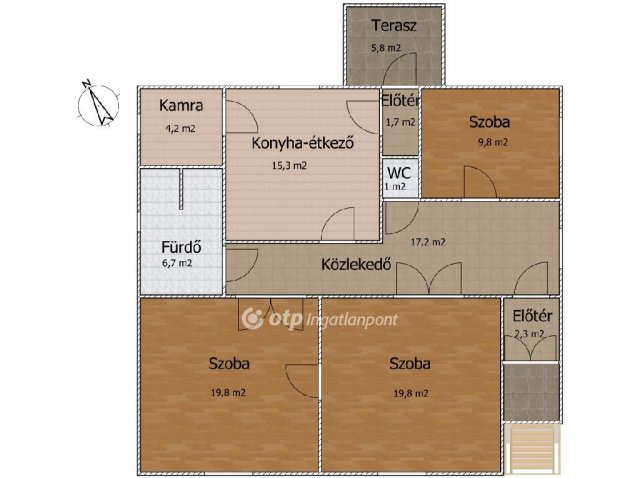 Eladó családi ház, Ráckevén 46.9 M Ft, 3 szobás