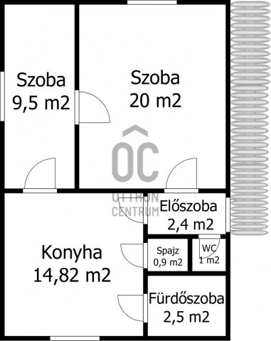 Eladó téglalakás, Edelényben 15.5 M Ft, 2 szobás