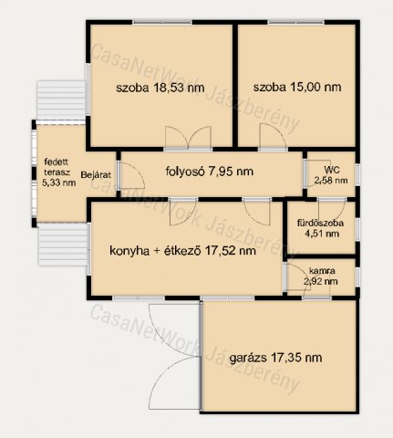 Eladó családi ház, Jászkisérén 13.9 M Ft, 2 szobás