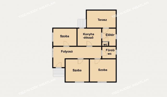 Eladó családi ház, Kőteleken 17.99 M Ft, 3 szobás