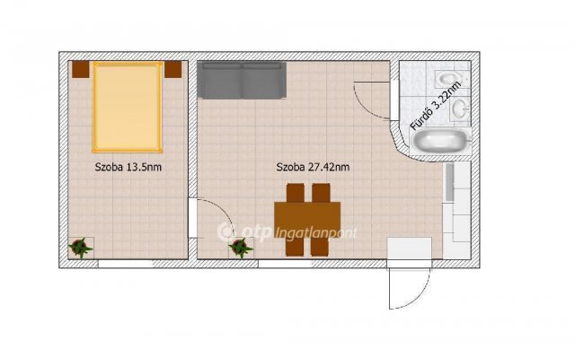 Eladó téglalakás, Budapesten, IX. kerületben 25.5 M Ft, 2 szobás